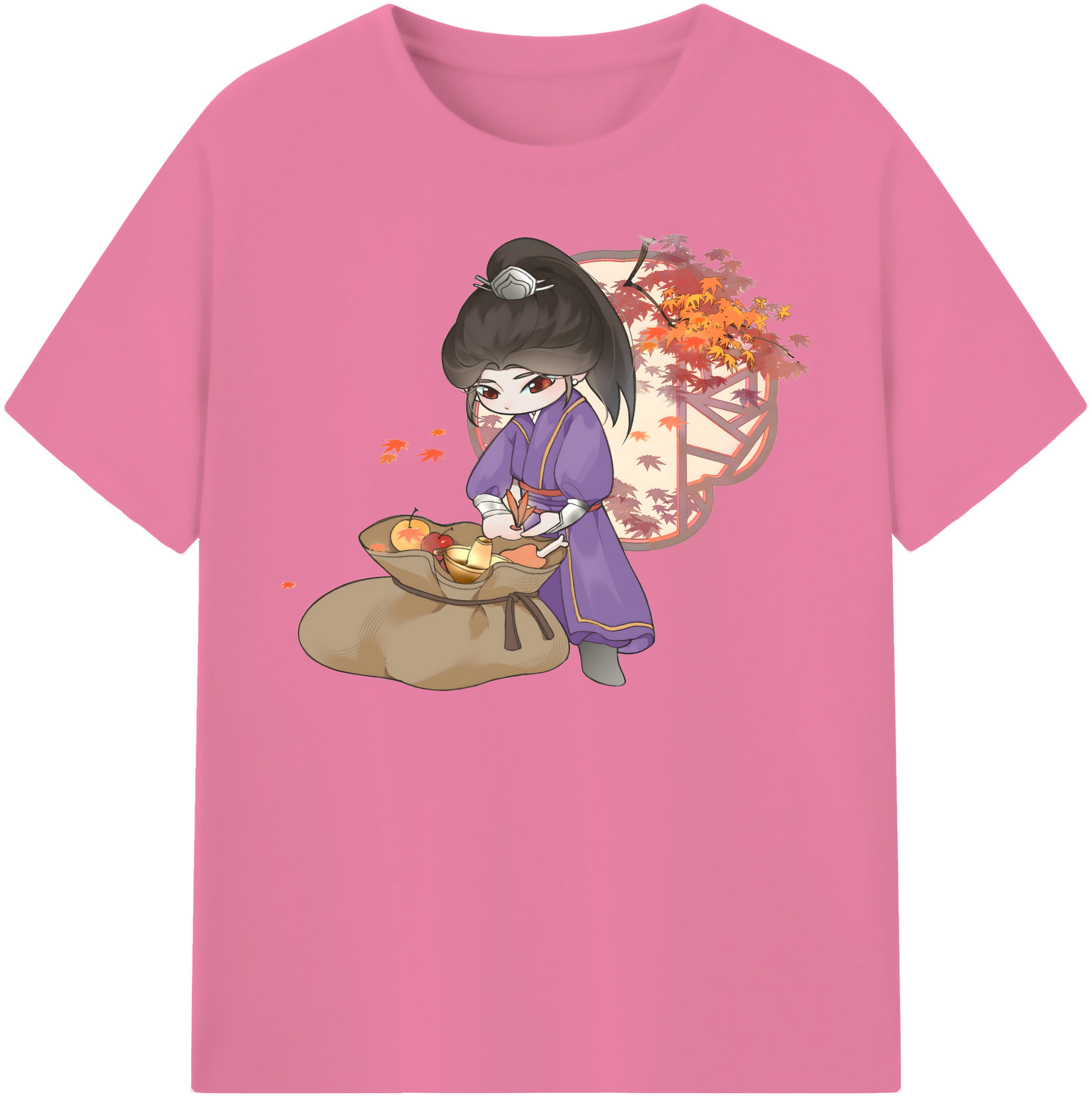 （画像用） Ne Zha 2 ナタ 魔童の大暴れ 綿100％半袖Tシャツ（フロントプリント）